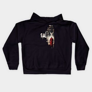 SAW X ( saw 10 )Tobin Bell as John Kramer movie graphic design poster Kids Hoodie